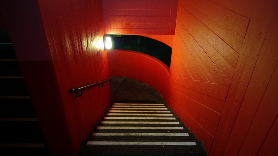 Red Stairwell