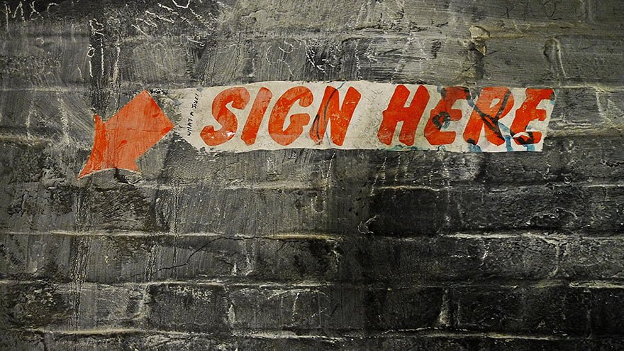 Sign here
