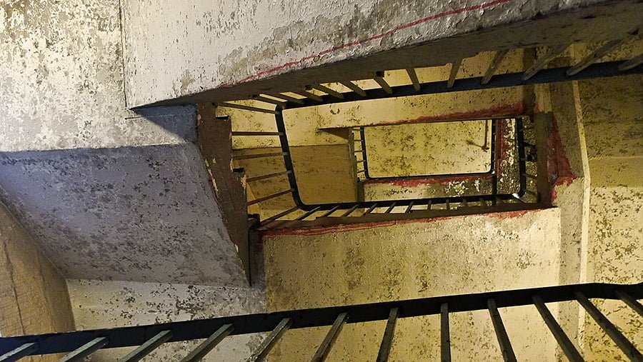 The red line staircase